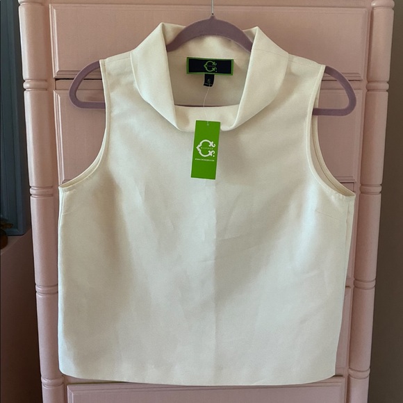 Structured white top - Picture 1 of 2